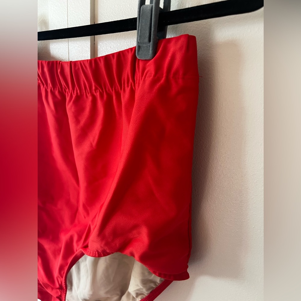 Sea By Monif C Plus Size‎ Red High Waist Bikini Bottom Size 16 - Picture 8 of 11